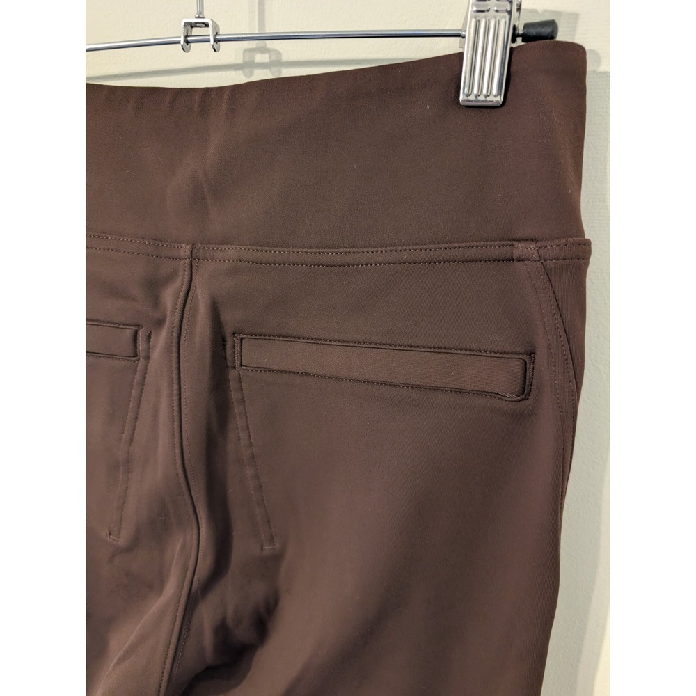 Athleta Stellar Tight High Rise Leggings Brown Zipper Ankle small athleisure - Picture 5 of 8